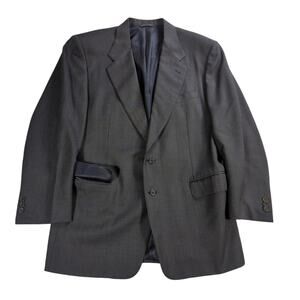 Canali Sport Coat 52R 42R Men’s Blazer Wool Made in Italy Gray Jacket